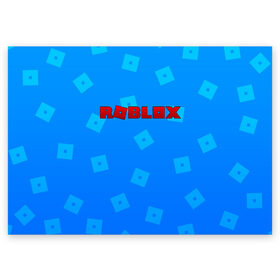 Поздравительная открытка с принтом Roblox в Петрозаводске, 100% бумага | плотность бумаги 280 г/м2, матовая, на обратной стороне линовка и место для марки
 | Тематика изображения на принте: blox | game | gamer | minecraft | roblox | roblox logo | игра | казуальная игра | конструктор | раблокс | роблок | роблоки | роблокс | роблокс лого | роблокс логотип