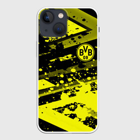 Чехол для iPhone 13 mini с принтом Borussia Dortmund в Петрозаводске,  |  | borussia | bvb | dortmund | fifa | football | soccer | uefa | боруссия | германия | клуб | лига | матч | мяч | спорт | уефа | фифа | футбол | шмельцер