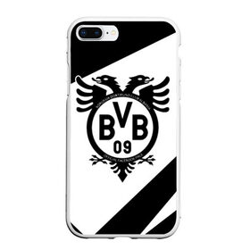 Чехол для iPhone 7Plus/8 Plus матовый с принтом FC Borussia в Петрозаводске, Силикон | Область печати: задняя сторона чехла, без боковых панелей | Тематика изображения на принте: football | germany | sancho dortmund | soccer | бавария | боруссия | дортмунд | лига чемпионов | псж | футбол | холанд | эрлинг холанд