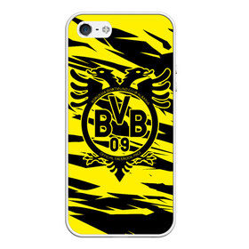 Чехол для iPhone 5/5S матовый с принтом FC Borussia в Петрозаводске, Силикон | Область печати: задняя сторона чехла, без боковых панелей | football | germany | sancho dortmund | soccer | бавария | боруссия | дортмунд | лига чемпионов | псж | футбол | холанд | эрлинг холанд