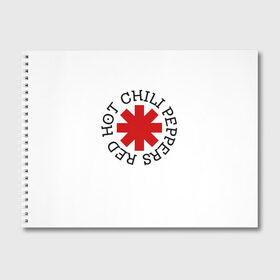 Альбом для рисования с принтом Red Hot Chili Peppers в Петрозаводске, 100% бумага
 | матовая бумага, плотность 200 мг. | music | red hot chili peppers | rhcp | rock | музыка | перцы | рок