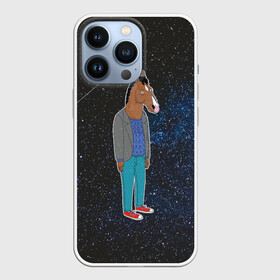 Чехол для iPhone 13 Pro с принтом galaxy BoJack в Петрозаводске,  |  | horseman | абстракция | аниме | артхаус | боджек | галактика | звёзды | конь боджек | космос | эстетика