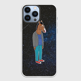 Чехол для iPhone 13 Pro Max с принтом galaxy BoJack в Петрозаводске,  |  | Тематика изображения на принте: horseman | абстракция | аниме | артхаус | боджек | галактика | звёзды | конь боджек | космос | эстетика