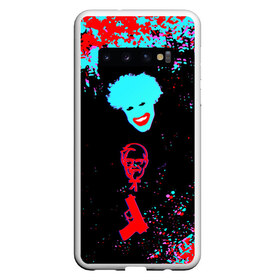 Чехол для Samsung Galaxy S10 с принтом CatboyKami Lolisocks в Петрозаводске, Силикон | Область печати: задняя сторона чехла, без боковых панелей | Тематика изображения на принте: 2ch | blackface | catboykami | glitch | kfc | lolisocks | блэкфейс | брызги | кэтбой | пистолет | чернокожий