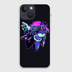 Чехол для iPhone 13 mini с принтом Neon Girl в Петрозаводске,  |  | blue | cyberpunk2077 | girl | girls | neon | неон | неоновая девушка