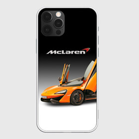 Чехол для iPhone 12 Pro с принтом McLaren в Петрозаводске, силикон | область печати: задняя сторона чехла, без боковых панелей | bolide | car | mclaren | motorsport | power | prestige | автомобиль | автоспорт | болид | мощь | престиж