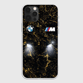 Чехол для iPhone 12 Pro Max с принтом BMW в Петрозаводске, Силикон |  | auto | bmw | блеск | брызги | золото | машина | мрамор | ночь | текстура | фары