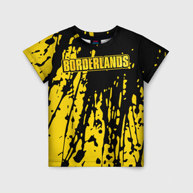 Детская футболка 3D с принтом  Borderlands в Петрозаводске, 100% гипоаллергенный полиэфир | прямой крой, круглый вырез горловины, длина до линии бедер, чуть спущенное плечо, ткань немного тянется | 2k | bl | bl3 | borderlands | legendary | lilith | loot | looter shooter | pc | review | zombie island | брик | лилит | мордекай | пограничье | роланд