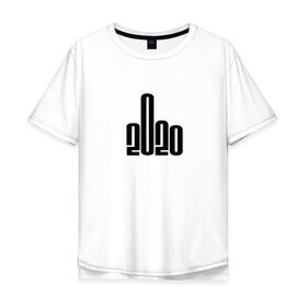 Мужская футболка хлопок Oversize с принтом 2020 Covid-ный год в Петрозаводске, 100% хлопок | свободный крой, круглый ворот, “спинка” длиннее передней части | Тематика изображения на принте: 2020 год | коронавирус