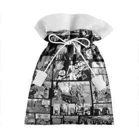 Подарочный 3D мешок с принтом Академия Амбрелла в Петрозаводске, 100% полиэстер | Размер: 29*39 см | Тематика изображения на принте: the umbrella academy | umbrella | академия амбрелла | амбрелла | зонтик | комиксы