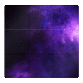 Магнитный плакат 3Х3 с принтом Фиолетовая звезда в Петрозаводске, Полимерный материал с магнитным слоем | 9 деталей размером 9*9 см | арт | звезда | звёзды | карлик | космос | облако | синий | сияние | темный | фиолетовый | черный | яркая | яркие цвета