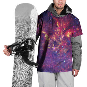 Накидка на куртку 3D с принтом Огненный разлом в Петрозаводске, 100% полиэстер |  | арт | желтый | звёзды | космос | красный | облако | синий | сияние | фиолетовый | яркие цвета
