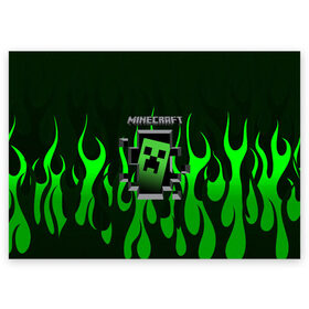 Поздравительная открытка с принтом Minecraft в Петрозаводске, 100% бумага | плотность бумаги 280 г/м2, матовая, на обратной стороне линовка и место для марки
 | craft | creeper | dungeon | dungeons | earth | game | logo | mine | minecraft | mobile | online | дунгеонс | земля | зомби | игра | крипер | лого | майкрафт | майнкрафт | мобайл | онлайн | подземелье | подземелья