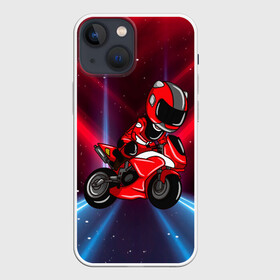 Чехол для iPhone 13 mini с принтом Байкер  Мотоциклист в Петрозаводске,  |  | anime | speed | аниме | байкер | гонка | гонки | колеса | мото | мотоцикл | мотоциклист | скорость | харлей | харли дэвидсон | чемпионат