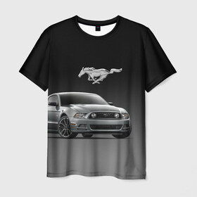 Мужская футболка 3D с принтом Mustang в Петрозаводске, 100% полиэфир | прямой крой, круглый вырез горловины, длина до линии бедер | Тематика изображения на принте: car | hoofs | horse | mane | motorsport | mustang | power | prestige | tail | usa | автомобиль | автоспорт | грива | конь | копыта | лошадь | мощь | мустанг | престиж | сша | хвост