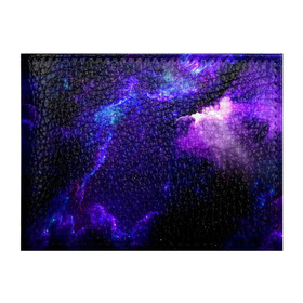 Обложка для студенческого билета с принтом Космическое небо в Петрозаводске, натуральная кожа | Размер: 11*8 см; Печать на всей внешней стороне | арт | звёзды | иний | космос | облако | розовый | сияние | тёмный | туманность | фиолоетовый | черный | яркие цвета