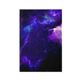 Обложка для паспорта матовая кожа с принтом Космическое небо в Петрозаводске, натуральная матовая кожа | размер 19,3 х 13,7 см; прозрачные пластиковые крепления | арт | звёзды | иний | космос | облако | розовый | сияние | тёмный | туманность | фиолоетовый | черный | яркие цвета