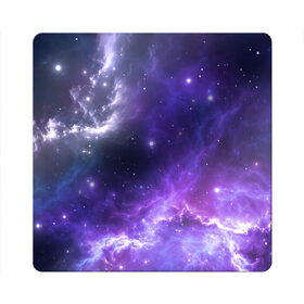Магнит виниловый Квадрат с принтом Космическое небо в Петрозаводске, полимерный материал с магнитным слоем | размер 9*9 см, закругленные углы | арт | белый | бирюзовый | звёзды | космос | облако | розовый | синий | сияние | тёмный | туманность | фиолетовый | яркие цвета