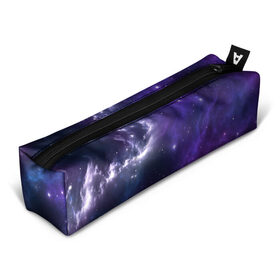 Пенал 3D с принтом Космическое небо в Петрозаводске, 100% полиэстер | плотная ткань, застежка на молнии | арт | белый | бирюзовый | звёзды | космос | облако | розовый | синий | сияние | тёмный | туманность | фиолетовый | яркие цвета
