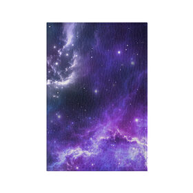 Обложка для паспорта матовая кожа с принтом Космическое небо в Петрозаводске, натуральная матовая кожа | размер 19,3 х 13,7 см; прозрачные пластиковые крепления | арт | белый | бирюзовый | звёзды | космос | облако | розовый | синий | сияние | тёмный | туманность | фиолетовый | яркие цвета