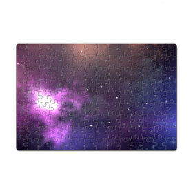 Пазл магнитный 126 элементов с принтом Космические туманности в Петрозаводске, полимерный материал с магнитным слоем | 126 деталей, размер изделия —  180*270 мм | арт | звёзды | космос | красный | облако | оранжевый | розовый | синий | сияние | темный | туманность | фиолетовый | черный | яркие цвета