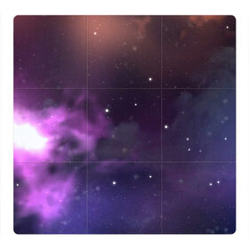 Магнитный плакат 3Х3 с принтом Космические туманности в Петрозаводске, Полимерный материал с магнитным слоем | 9 деталей размером 9*9 см | арт | звёзды | космос | красный | облако | оранжевый | розовый | синий | сияние | темный | туманность | фиолетовый | черный | яркие цвета