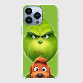 Чехол для iPhone 13 Pro с принтом Гринч в Петрозаводске,  |  | Тематика изображения на принте: grinch | гринч | монстр | персонаж | собачка | чудище