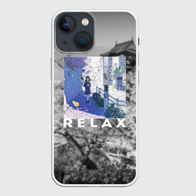 Чехол для iPhone 13 mini с принтом Relax в Петрозаводске,  |  | аниме | миядзаки | потерялся | сакура | цитаты | япония