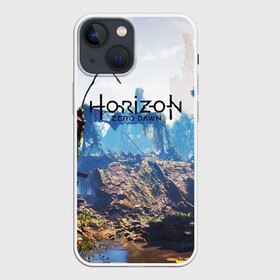 Чехол для iPhone 13 mini с принтом Horizon Zero Dawn в Петрозаводске,  |  | aloy | antasy girl | art | artwork | digital art | fantasy | horizon | horizon: zero dawn | landscape | tallneck | warrior fantasy | weapon | zero dawn