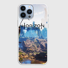 Чехол для iPhone 13 Pro Max с принтом Horizon Zero Dawn в Петрозаводске,  |  | aloy | antasy girl | art | artwork | digital art | fantasy | horizon | horizon: zero dawn | landscape | tallneck | warrior fantasy | weapon | zero dawn