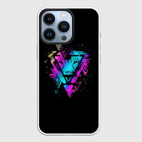 Чехол для iPhone 13 Pro с принтом Lion Neon в Петрозаводске,  |  | Тематика изображения на принте: lion | lion art | neon | rgb | звездный лев | лев | лев арт | неон | неоновый