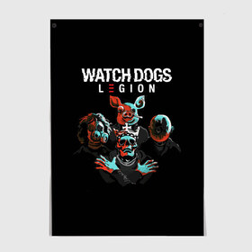 Постер с принтом Watch Dogs Legion в Петрозаводске, 100% бумага
 | бумага, плотность 150 мг. Матовая, но за счет высокого коэффициента гладкости имеет небольшой блеск и дает на свету блики, но в отличии от глянцевой бумаги не покрыта лаком | dedsec | legion | watch dogs | watch dogs 2 | watch dogs 3 | watch dogs legion | вотч догс | вотч догс легион