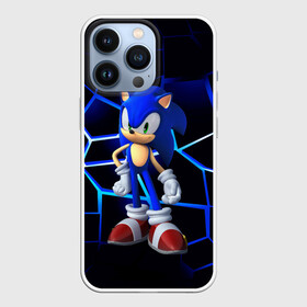 Чехол для iPhone 13 Pro с принтом Sonic в Петрозаводске,  |  | boom | cartoon | game | neon | playstation | sonic | броня | бум | герой | детские | дракон | еж | ежик | животные | звери | игра | лесные | малыш | молнии | мультфильм | мультяшный | неоновый | приключения | сияние | соник