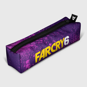 Пенал 3D с принтом FAR CRY 6 ФАР КРАЙ 6 в Петрозаводске, 100% полиэстер | плотная ткань, застежка на молнии | cry | dawn | far | far cry 6 | farcry | farcry 6 | farcry6 | game | games | logo | new | primal | six | антон | дэни | игра | игры | кастильо | край | лого | логотип | рохас | символ | символы | фар | фар край 6 | фаркрай | фаркрай 6 | фаркрай6