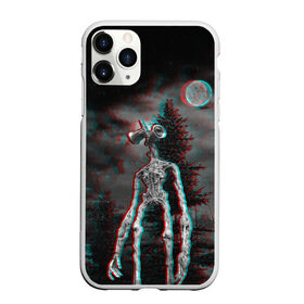 Чехол для iPhone 11 Pro Max матовый с принтом Siren Head Horror в Петрозаводске, Силикон |  | glitch | glitch siren head | rgb | siren head | sirena | глитч | глич | ретро | сирейноголовый | сирена | сиреноголовый