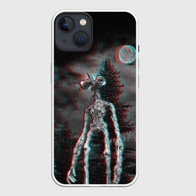 Чехол для iPhone 13 с принтом Siren Head Horror в Петрозаводске,  |  | glitch | glitch siren head | rgb | siren head | sirena | глитч | глич | ретро | сирейноголовый | сирена | сиреноголовый