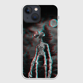 Чехол для iPhone 13 mini с принтом Siren Head Horror в Петрозаводске,  |  | glitch | glitch siren head | rgb | siren head | sirena | глитч | глич | ретро | сирейноголовый | сирена | сиреноголовый