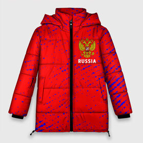 Женская зимняя куртка 3D с принтом RUSSIA РОССИЯ в Петрозаводске, верх — 100% полиэстер; подкладка — 100% полиэстер; утеплитель — 100% полиэстер | длина ниже бедра, силуэт Оверсайз. Есть воротник-стойка, отстегивающийся капюшон и ветрозащитная планка. 

Боковые карманы с листочкой на кнопках и внутренний карман на молнии | hjccbz | russia | ussr | герб | двухглавый | кгыышф | орел | орнамент | победа | родина | рожден | россии | российский | россия | русский | русь | сборная | символ | символика | спорт | ссср | страна | флаг | хохлома