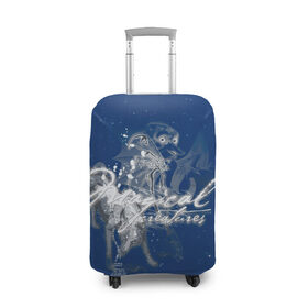 Чехол для чемодана 3D с принтом Magical Creatures в Петрозаводске, 86% полиэфир, 14% спандекс | двустороннее нанесение принта, прорези для ручек и колес | dobby | harry potter | vdosadir | гарри поттер | джоан роулинг | добби