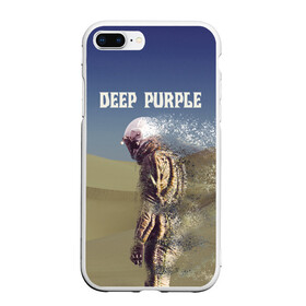 Чехол для iPhone 7Plus/8 Plus матовый с принтом Deep Purple Whoosh в Петрозаводске, Силикон | Область печати: задняя сторона чехла, без боковых панелей | Тематика изображения на принте: 2020 | cover | deep | desert | hard | logo | metal | moon | music | new album | purple | rock | whoosh | дип | космонавт | легендарная | легендарный | лого | луна | метал | музыка | новый альбом | обложка | пепл | перпл | пустыня | рок | т