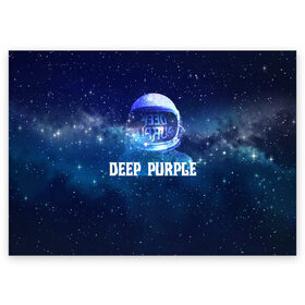 Поздравительная открытка с принтом Deep Purple Whoosh! в Петрозаводске, 100% бумага | плотность бумаги 280 г/м2, матовая, на обратной стороне линовка и место для марки
 | Тематика изображения на принте: 2020 | cover | deep | galaxy | hard | logo | metal | music | new album | purple | rock | space | whoosh | дип | звезды | космонавт | космос | легендарная | легендарный | лого | метал | музыка | новый альбом | обложка | пепл | перпл | рок |