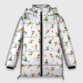 Женская зимняя куртка 3D с принтом DC Rainbow в Петрозаводске, верх — 100% полиэстер; подкладка — 100% полиэстер; утеплитель — 100% полиэстер | длина ниже бедра, силуэт Оверсайз. Есть воротник-стойка, отстегивающийся капюшон и ветрозащитная планка. 

Боковые карманы с листочкой на кнопках и внутренний карман на молнии | Тематика изображения на принте: batman | dc pride | flash | harley quinn | justice league | pride | superman | vdosadir | wonder woman | бэтмен | лига справедливости | прайд | радуга
