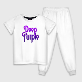 Детская пижама хлопок с принтом Deep Purple в Петрозаводске, 100% хлопок |  брюки и футболка прямого кроя, без карманов, на брюках мягкая резинка на поясе и по низу штанин
 | deep purple | альбом | гловер | группа | дееп | деп | ди | дип | диперпл | дипперпл | иэн гиллан | иэн пэйс | лого | логотип | метал | морс | пепл | перпл | прогрессивный | психоделический | рок | символ | хард