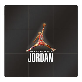 Магнитный плакат 3Х3 с принтом MICHAEL JORDAN в Петрозаводске, Полимерный материал с магнитным слоем | 9 деталей размером 9*9 см | Тематика изображения на принте: jordan | michael | michael jordan | nba | баскетбол | баскетболист | джордан | защитник | майкл | майкл джордан | нба