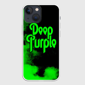 Чехол для iPhone 13 mini с принтом Deep Purple в Петрозаводске,  |  | deep purple | альбом | гловер | группа | дееп | деп | ди | дип | диперпл | дипперпл | иэн гиллан | иэн пэйс | лого | логотип | метал | морс | пепл | перпл | прогрессивный | психоделический | рок | символ | хард