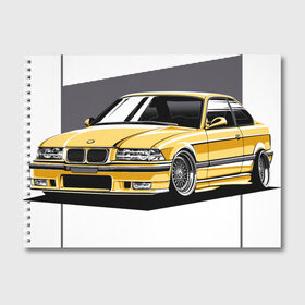 Альбом для рисования с принтом BMW E36 в Петрозаводске, 100% бумага
 | матовая бумага, плотность 200 мг. | bmw | e36 | арт машина | бмв | быстрая машина | красивая машина | машина