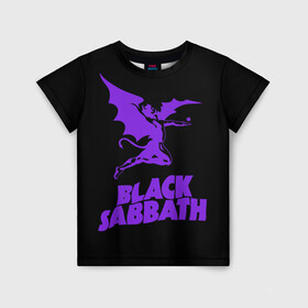 Детская футболка 3D с принтом Black Sabbath в Петрозаводске, 100% гипоаллергенный полиэфир | прямой крой, круглый вырез горловины, длина до линии бедер, чуть спущенное плечо, ткань немного тянется | black sabbath | hard rock | heavy metal | блэк сабат | группы | метал | музыка | оззи осборн | рок | хард рок | хэви метал