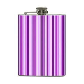 Фляга с принтом Фиолетово-чёрные полосы в Петрозаводске, металлический корпус | емкость 0,22 л, размер 125 х 94 мм. Виниловая наклейка запечатывается полностью | вертикальные полосы | вертикальный рисунок | линии | полосы | розовый | светлый | темный | фиолетовый | черный