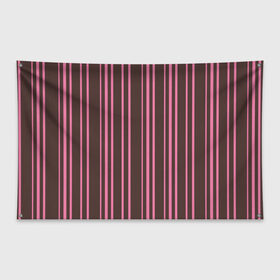 Флаг-баннер с принтом Чёрно-розовые линии в Петрозаводске, 100% полиэстер | размер 67 х 109 см, плотность ткани — 95 г/м2; по краям флага есть четыре люверса для крепления | Тематика изображения на принте: вертикальные линии | вертикальный рисунок | линии | розовый | чёрный