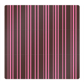 Магнитный плакат 3Х3 с принтом Чёрно-розовые линии в Петрозаводске, Полимерный материал с магнитным слоем | 9 деталей размером 9*9 см | вертикальные линии | вертикальный рисунок | линии | розовый | чёрный